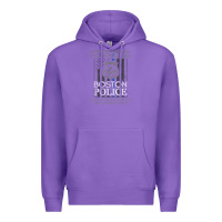 Purple boston police shirt saint michael police officer prayer Premium Hoodie - linhVisuals