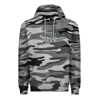 Slate Camo boston police shirt saint michael police officer prayer Premium Hoodie - linhVisuals