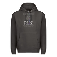 Smoke boston police shirt saint michael police officer prayer Premium Hoodie - linhVisuals