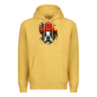 Antique Gold boston terrier firefighter boston terrier dog lover premium Premium Hoodie - linhVisuals