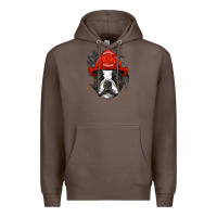 Coffee boston terrier firefighter boston terrier dog lover premium Premium Hoodie - linhVisuals