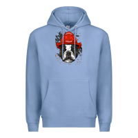 Colony Blue boston terrier firefighter boston terrier dog lover premium Premium Hoodie - linhVisuals