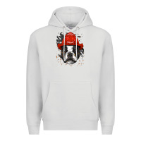 Dove Grey boston terrier firefighter boston terrier dog lover premium Premium Hoodie - linhVisuals
