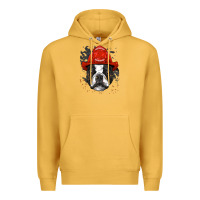 Mustard boston terrier firefighter boston terrier dog lover premium Premium Hoodie - linhVisuals