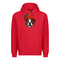 Red boston terrier firefighter boston terrier dog lover premium Premium Hoodie - linhVisuals