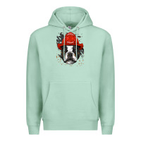 Seafoam boston terrier firefighter boston terrier dog lover premium Premium Hoodie - linhVisuals