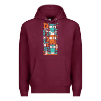 Burgundy oke 15 Premium Hoodie - linhVisuals