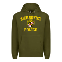 Army Green maryland state police Premium Hoodie - linhVisuals