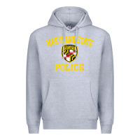Heather Grey maryland state police Premium Hoodie - linhVisuals