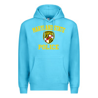 Ocean Blue maryland state police Premium Hoodie - linhVisuals