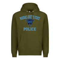 Army Green massachusetts state police Premium Hoodie - linhVisuals