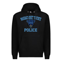 Black massachusetts state police Premium Hoodie - linhVisuals