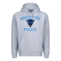 Heather Grey massachusetts state police Premium Hoodie - linhVisuals