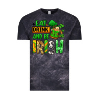 Cloud Black Eat drink and be Irish St. Patrick's Vintage Tee - LillyAllenDesigns