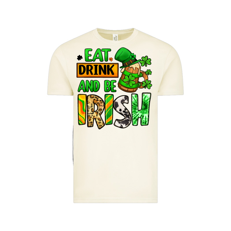 Eat Drink And Be Irish St. Patrick's Vintage Tee by LillyAllenDesigns | Teevron