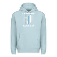 Blue Mist national police week shirt in memory and honor us flag Premium Hoodie - linhVisuals