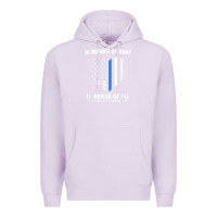 Lilac national police week shirt in memory and honor us flag Premium Hoodie - linhVisuals