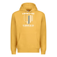 Mustard national police week shirt in memory and honor us flag Premium Hoodie - linhVisuals