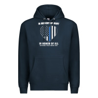 Navy national police week shirt in memory and honor us flag Premium Hoodie - linhVisuals