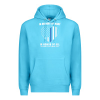 Ocean Blue national police week shirt in memory and honor us flag Premium Hoodie - linhVisuals