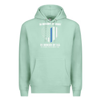 Seafoam national police week shirt in memory and honor us flag Premium Hoodie - linhVisuals