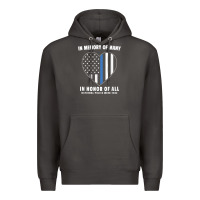 Smoke national police week shirt in memory and honor us flag Premium Hoodie - linhVisuals