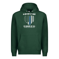 Sports Green national police week shirt in memory and honor us flag Premium Hoodie - linhVisuals