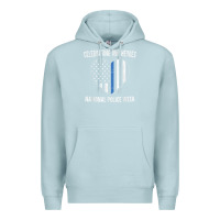 Blue Mist national police week shirt vintage blue line american flag Premium Hoodie - linhVisuals