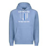 Colony Blue national police week shirt vintage blue line american flag Premium Hoodie - linhVisuals