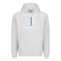 Dove Grey national police week shirt vintage blue line american flag Premium Hoodie - linhVisuals