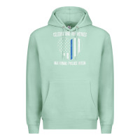 Seafoam national police week shirt vintage blue line american flag Premium Hoodie - linhVisuals