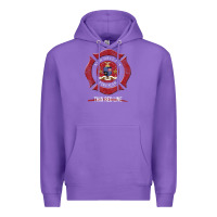 Purple new orleans firefighter shirt firefighter gifts louisiana Premium Hoodie - linhVisuals