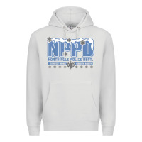 Dove Grey north pole police department Premium Hoodie - linhVisuals