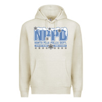Oatmeal Heather north pole police department Premium Hoodie - linhVisuals
