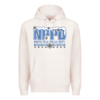 Pale Pink north pole police department Premium Hoodie - linhVisuals