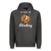 Charcoal Heather birding birdwatching eastern phoebe Premium Hoodie - linhVisuals