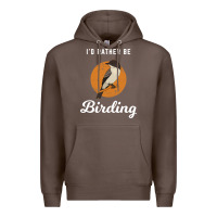 Coffee birding birdwatching eastern phoebe Premium Hoodie - linhVisuals
