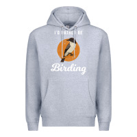 Heather Grey birding birdwatching eastern phoebe Premium Hoodie - linhVisuals