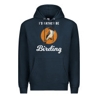 Navy birding birdwatching eastern phoebe Premium Hoodie - linhVisuals