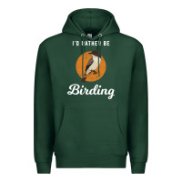 Sports Green birding birdwatching eastern phoebe Premium Hoodie - linhVisuals