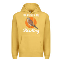 Antique Gold birding birdwatching kestrel bird bird Premium Hoodie - linhVisuals