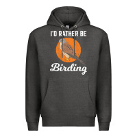 Charcoal Heather birding birdwatching kestrel bird bird Premium Hoodie - linhVisuals