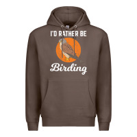 Coffee birding birdwatching kestrel bird bird Premium Hoodie - linhVisuals