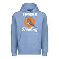 Colony Blue birding birdwatching kestrel bird bird Premium Hoodie - linhVisuals