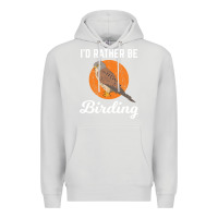 Dove Grey birding birdwatching kestrel bird bird Premium Hoodie - linhVisuals