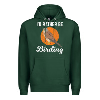 Sports Green birding birdwatching kestrel bird bird Premium Hoodie - linhVisuals