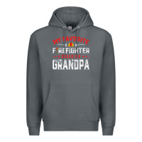 Rock mens father's day my favorite firefighter calls me grandpa premium Premium Hoodie - linhVisuals