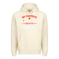 Sandshell mens father's day my favorite firefighter calls me grandpa premium Premium Hoodie - linhVisuals