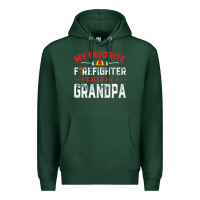 Sports Green mens father's day my favorite firefighter calls me grandpa premium Premium Hoodie - linhVisuals
