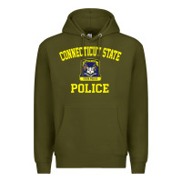 Army Green connecticut state police Premium Hoodie - linhVisuals